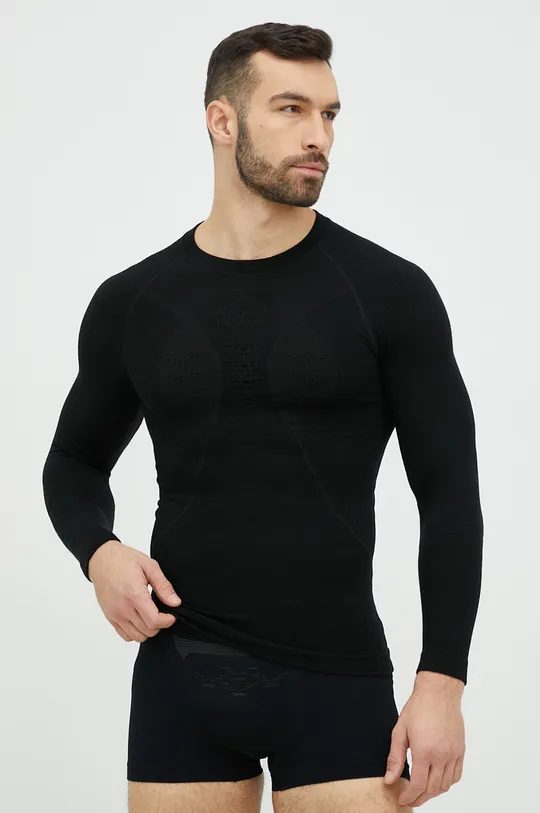 črna Funkcionalna majica z dolgimi rokavi X-Bionic Apani 4.0 Merino Moški