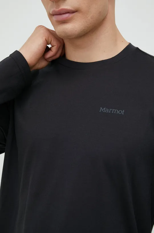 črna Športna majica z dolgimi rokavi Marmot Crossover