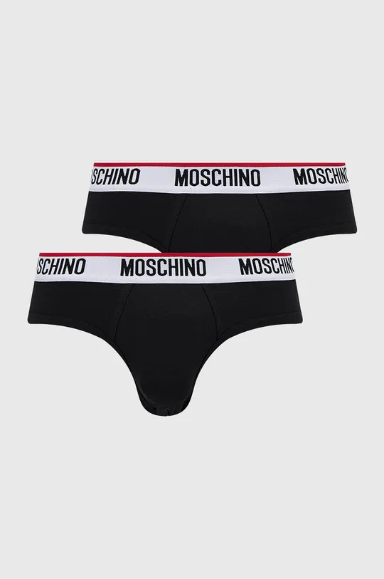 crna Slip gaćice Moschino Underwear 2-pack Muški