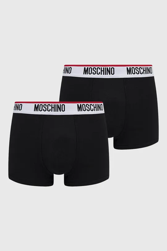 μαύρο Μποξεράκια Moschino Underwear 2-pack Ανδρικά