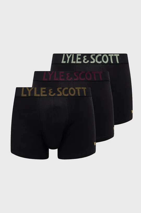 μαύρο Μποξεράκια Lyle & Scott 3-pack Ανδρικά