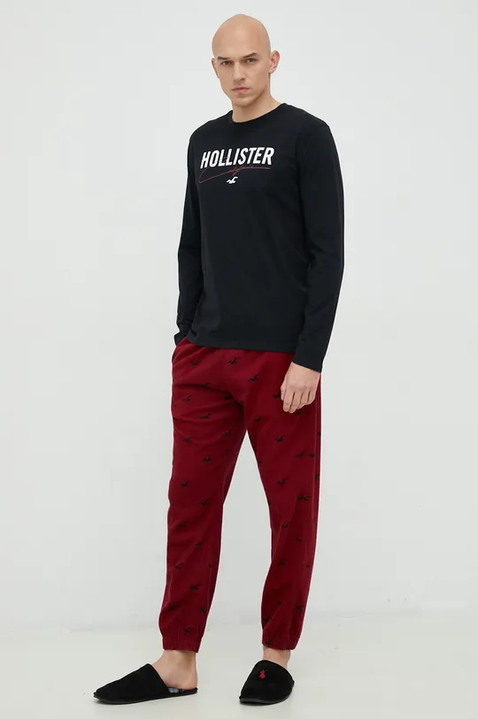 czerwony Hollister Co. piżama Męski