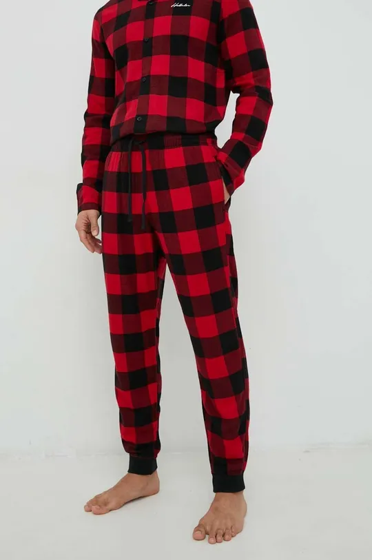 czerwony Hollister Co. piżama