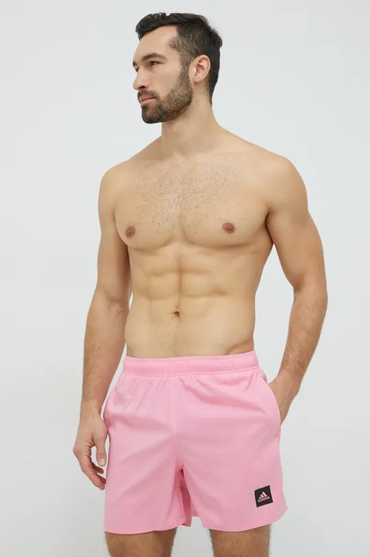 Kopalne kratke hlače adidas Performance Solid roza