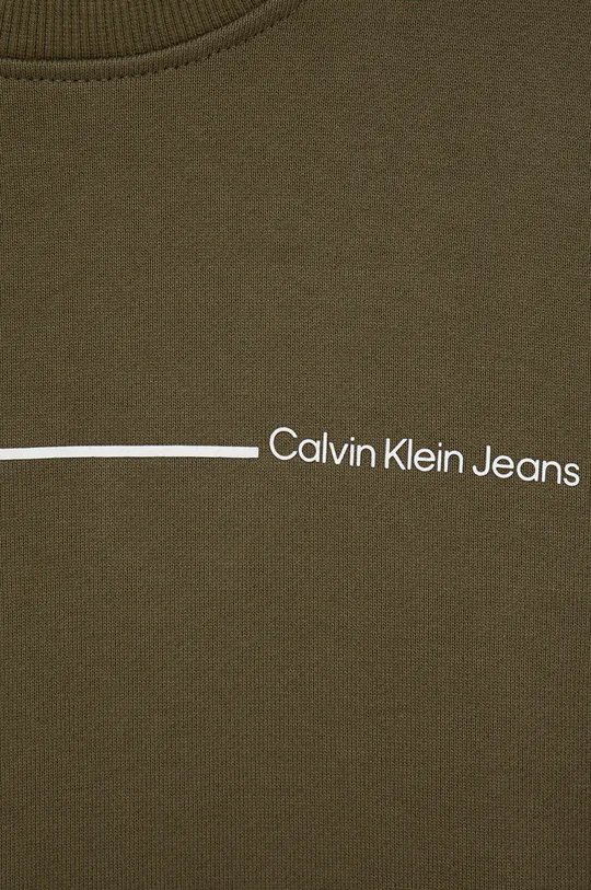 Dječja pamučna dukserica Calvin Klein Jeans  Temeljni materijal: 100% Pamuk Traka: 97% Pamuk, 3% Elastan