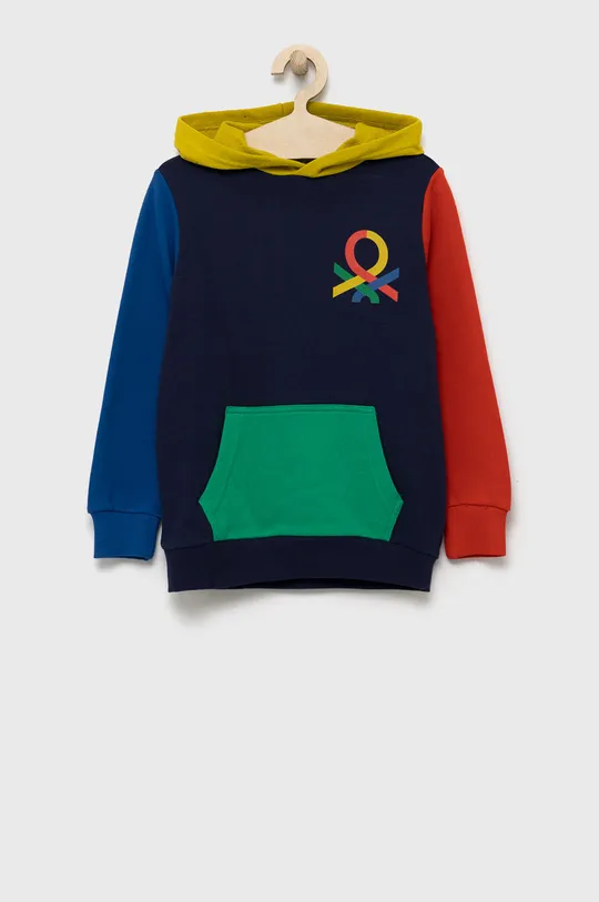 granatowy United Colors of Benetton bluza bawełniana dziecięca Chłopięcy