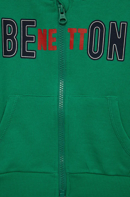 Detská bavlnená mikina United Colors of Benetton  Základná látka: 100% Bavlna Elastická manžeta: 95% Bavlna, 5% Elastan