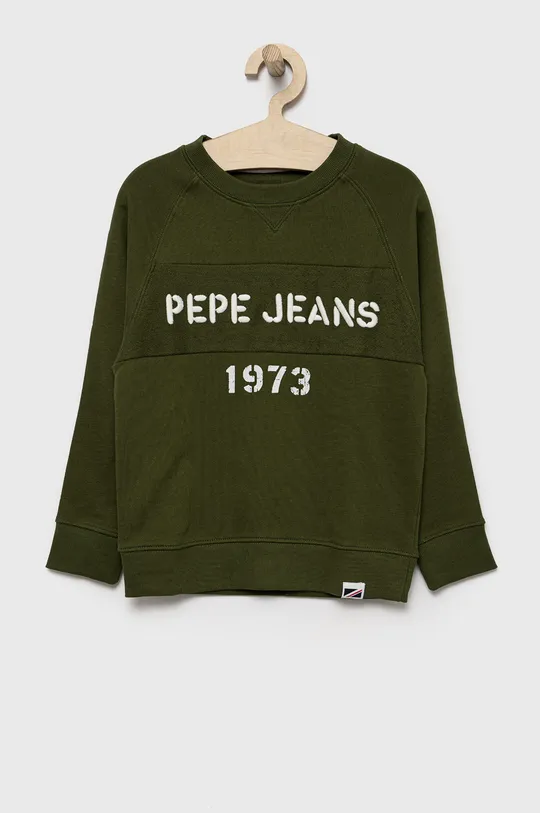 πράσινο Παιδική βαμβακερή μπλούζα Pepe Jeans Για αγόρια