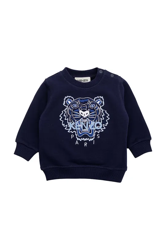 granatowy Kenzo Kids bluza bawełniana dziecięca Chłopięcy