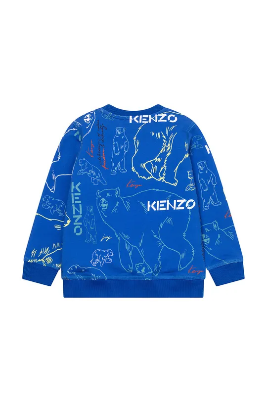 Дитяча бавовняна кофта Kenzo Kids темно-синій