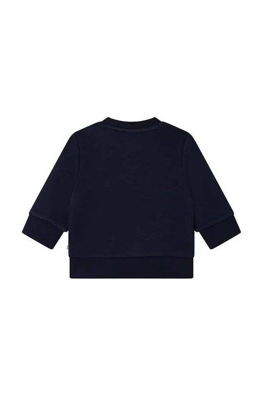 Παιδική βαμβακερή μπλούζα BOSS σκούρο μπλε
