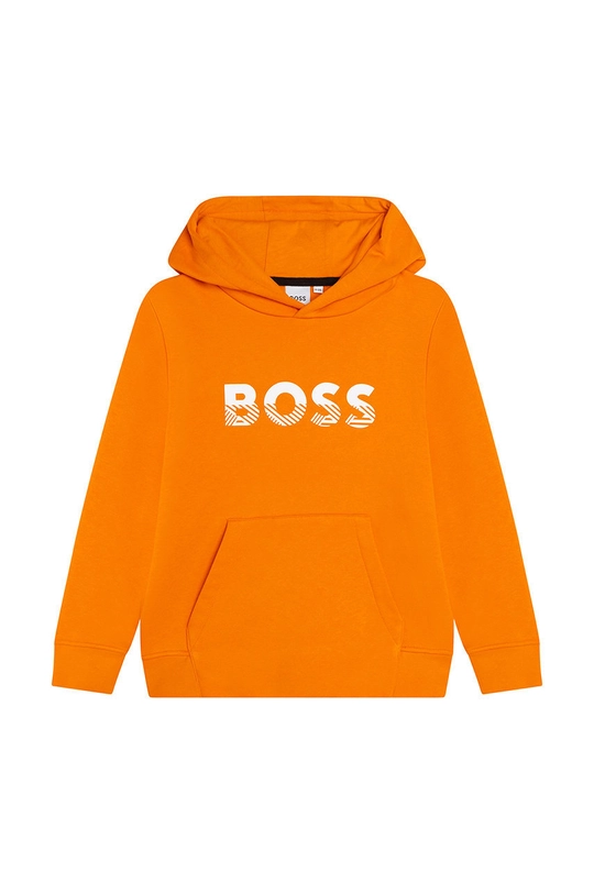 BOSS bluza dziecięca pomarańczowy