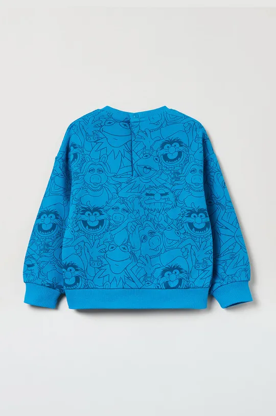 OVS bluza bawełniana dziecięca niebieski