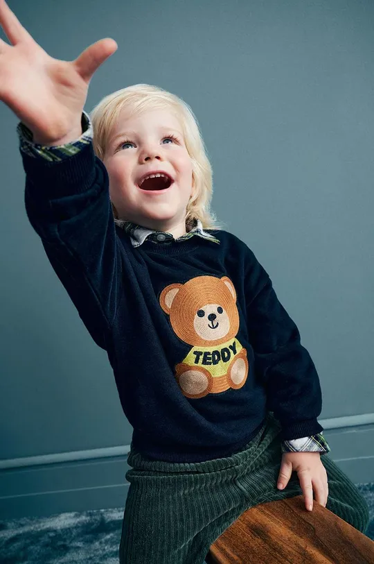 mornarsko modra Bombažen pulover za dojenčka OVS