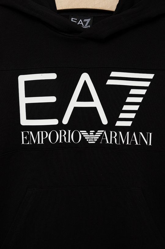 EA7 Emporio Armani bluza bawełniana dziecięca czarny