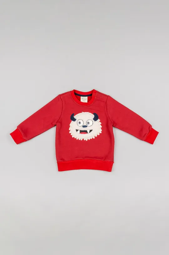 czerwony zippy sweter dziecięcy Chłopięcy