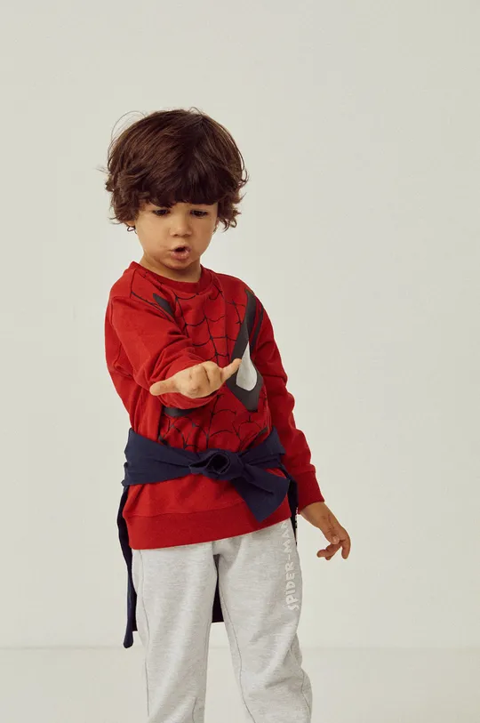 κόκκινο Παιδική βαμβακερή μπλούζα zippy Για αγόρια