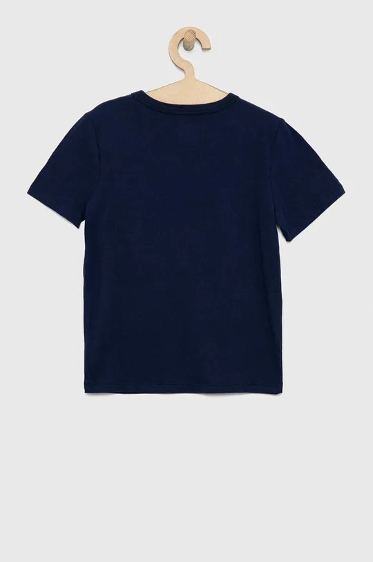 Παιδικό βαμβακερό μπλουζάκι GAP σκούρο μπλε