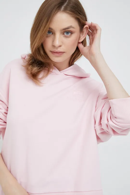 ροζ Βαμβακερή μπλούζα Tommy Hilfiger