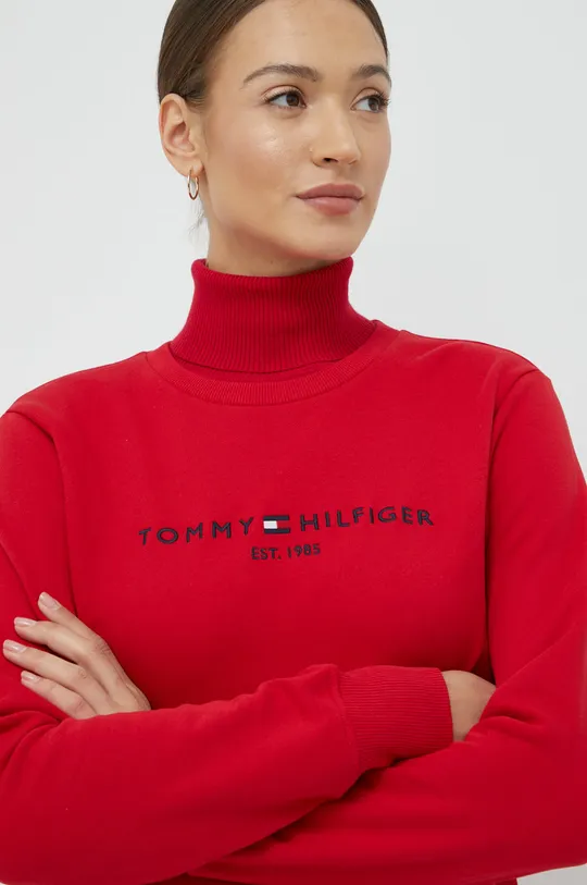 κόκκινο Βαμβακερή μπλούζα Tommy Hilfiger