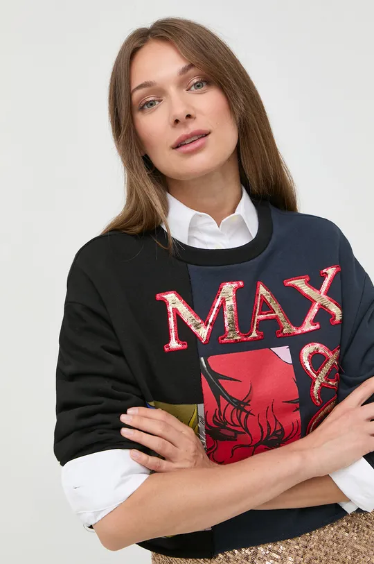 czarny MAX&Co. bluza bawełniana