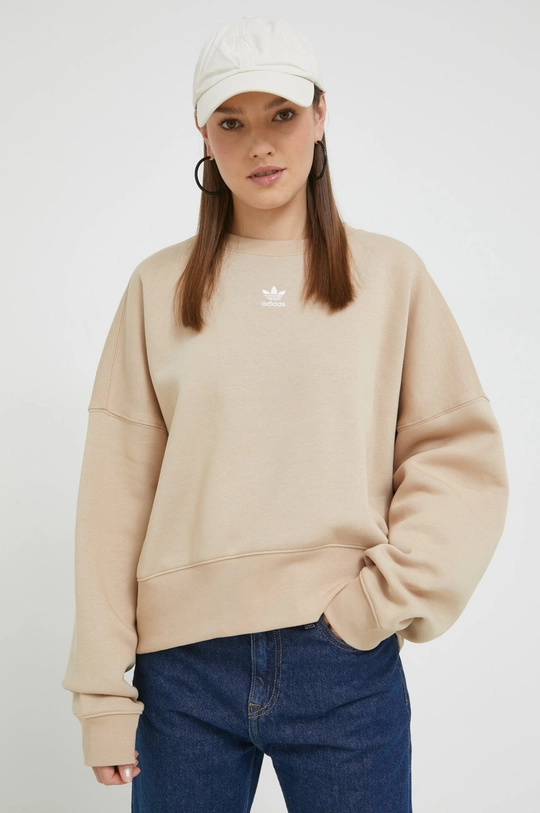 beige adidas Originals sweatshirt