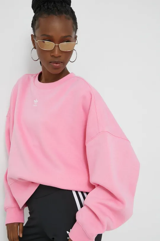 różowy adidas Originals bluza
