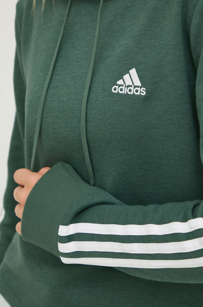 Кофта adidas женская цвет зелёный с аппликацией | ANSWEAR.ua