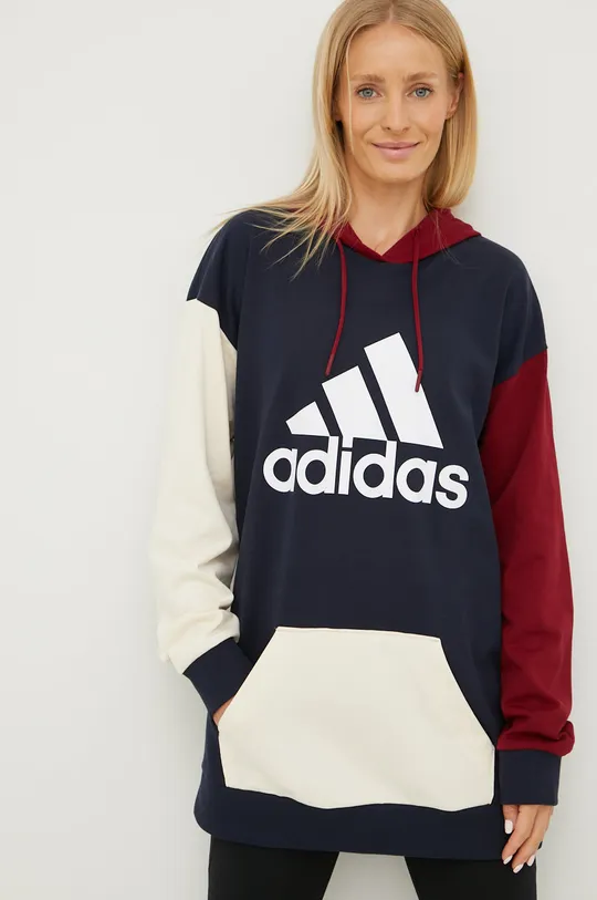 Bavlnená mikina adidas viacfarebná