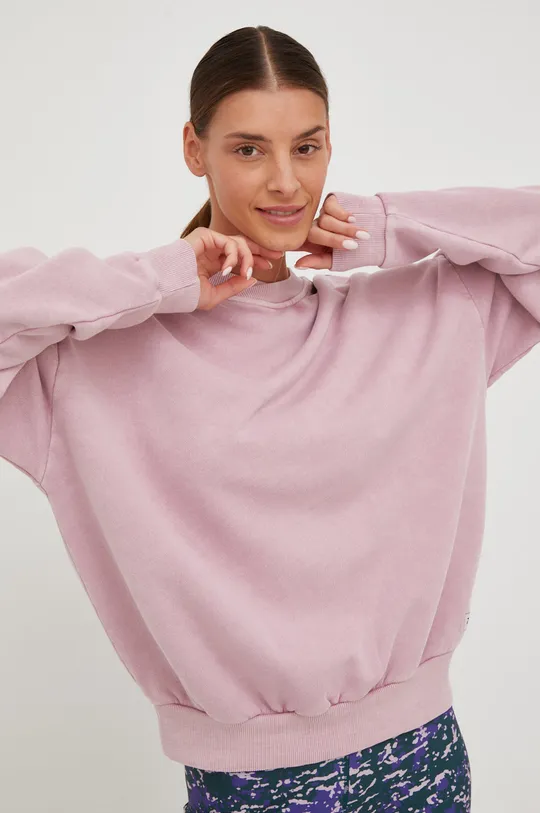 różowy Reebok Classic bluza bawełniana Damski