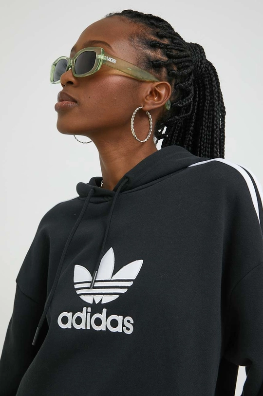 μαύρο Βαμβακερή μπλούζα adidas Originals