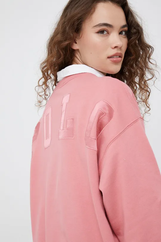ροζ Βαμβακερή μπλούζα Polo Ralph Lauren Γυναικεία
