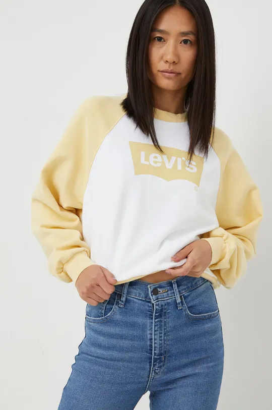 κίτρινο Βαμβακερή μπλούζα Levi's Γυναικεία