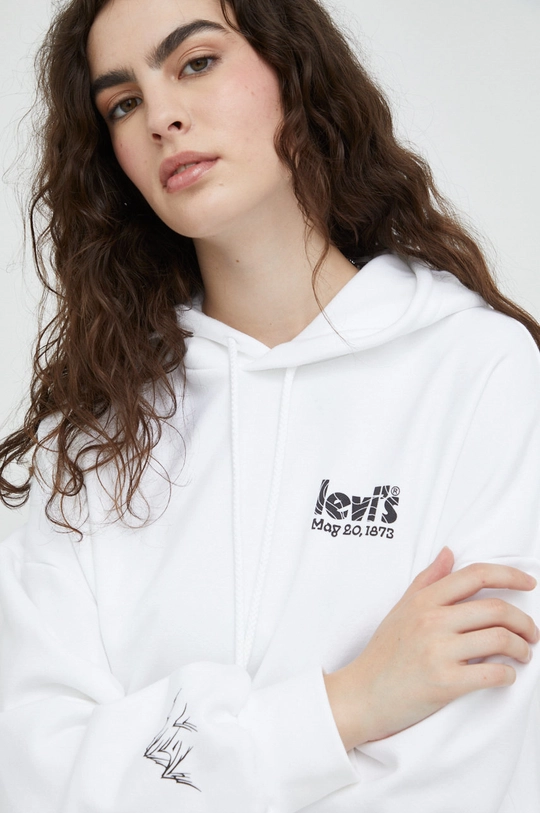 biały Levi's bluza bawełniana