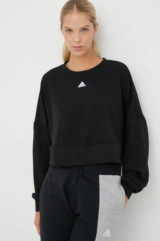 fekete adidas edzős pulóver Studio Női