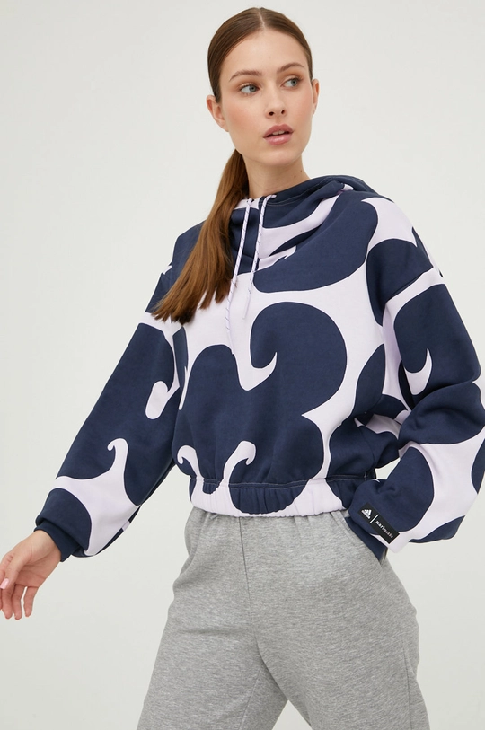 fialová Mikina adidas Performance Marimekko Dámsky