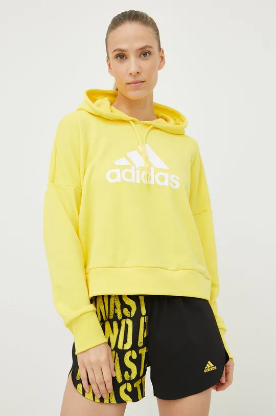 жовтий Бавовняна кофта adidas Performance Жіночий