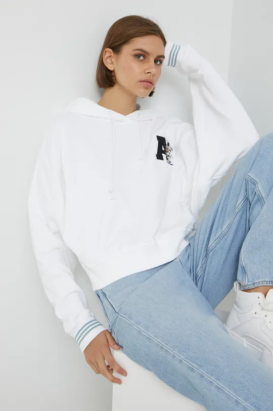 λευκό Βαμβακερή μπλούζα adidas Originals Γυναικεία