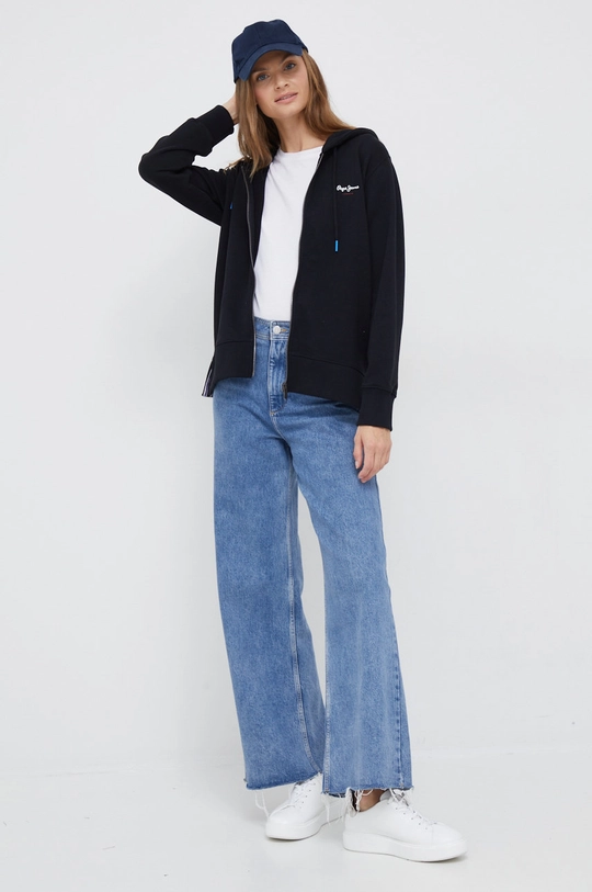 Pepe Jeans bluza bawełniana czarny