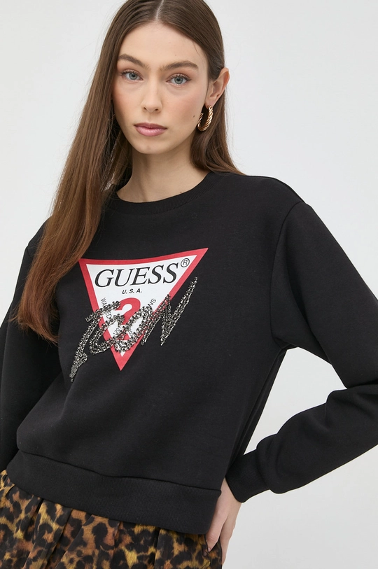 czarny Guess bluza