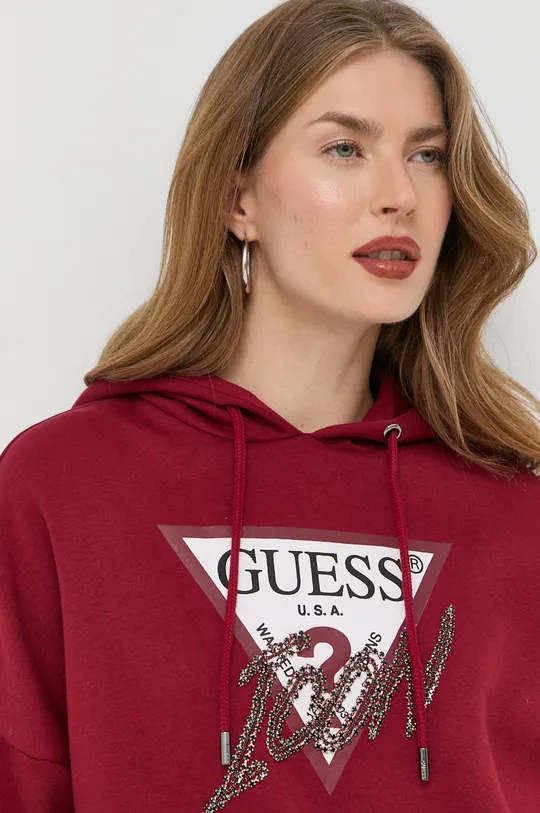 bordowy Guess bluza