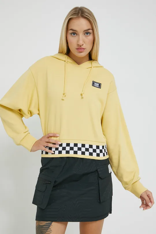 κίτρινο Βαμβακερή μπλούζα Vans Γυναικεία