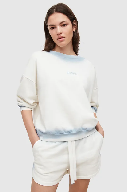 λευκό Βαμβακερή μπλούζα AllSaints Γυναικεία