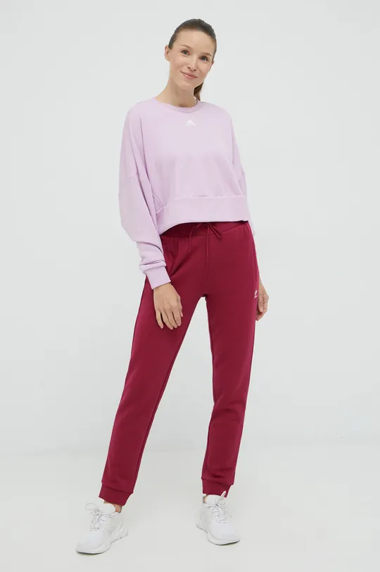 adidas edzős pulóver Studio lila
