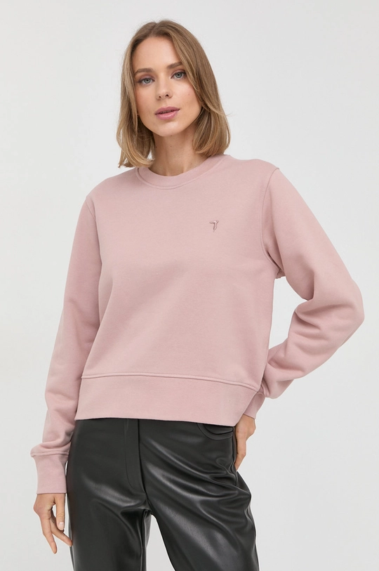 różowy Trussardi bluza Damski