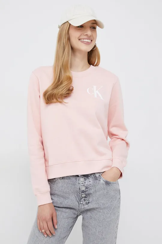 Bluza Calvin Klein Jeans roza