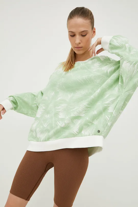 πράσινο Βαμβακερή μπλούζα Roxy 6110209900 Γυναικεία