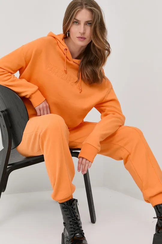 πορτοκαλί Βαμβακερή μπλούζα Patrizia Pepe Γυναικεία