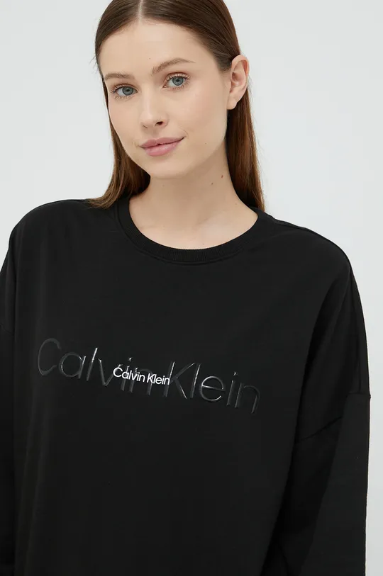 černá Pyžamové tričko s dlouhým rukávem Calvin Klein Underwear