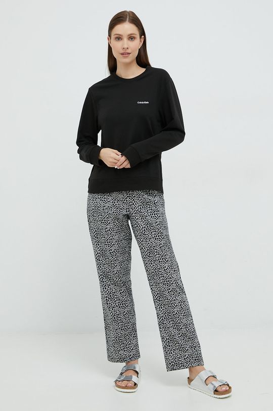 negru Calvin Klein Underwear longsleeve de pijama